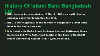 Islami Bank Bangladesh Overview | PPTX