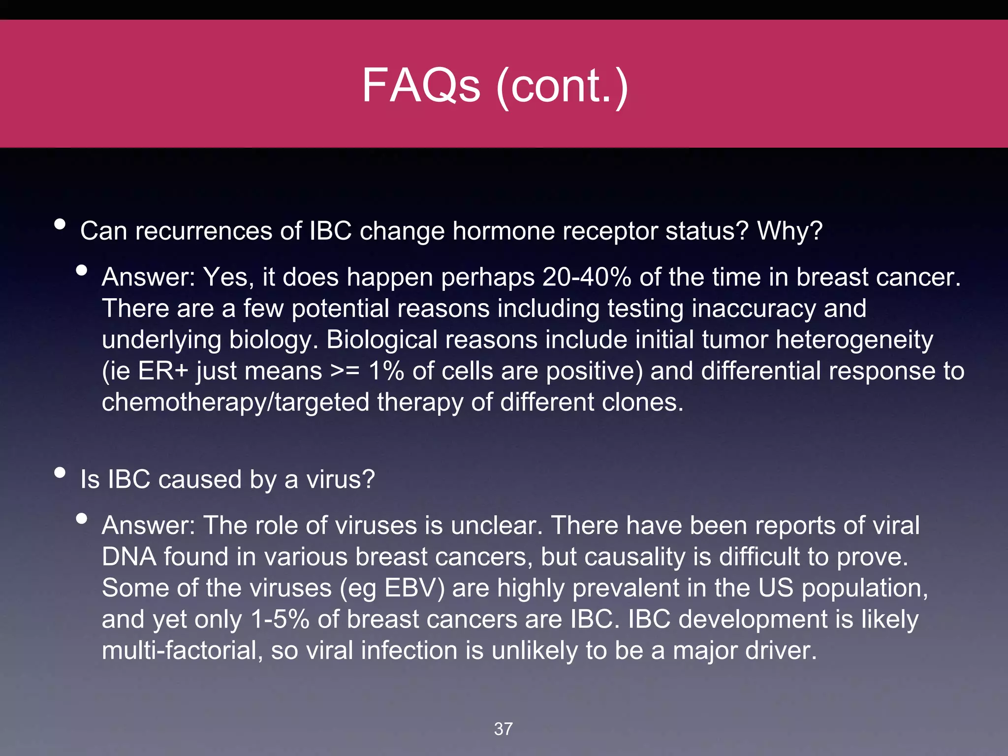 Inflammatory Breast Cancer (IBC) Information | PPTX