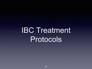 IBC Treatment
Protocols
25
 