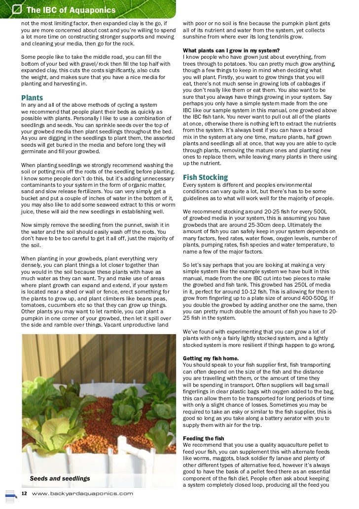 Ibc Of Aquaponics