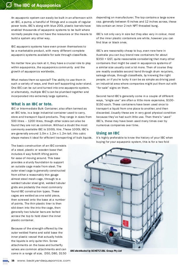 The IBC of aquaponics