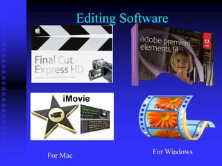 Editing Software
For Windows
For Mac
 