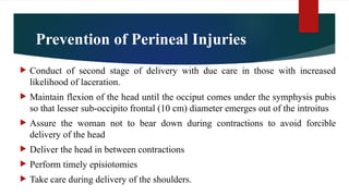 Injuries to birth canal- Obstetrics and gynaecological nursing | PPTX