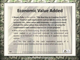 Infinite Banking & Personal Economics