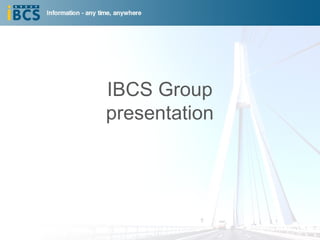 IBCS Group presentation 
