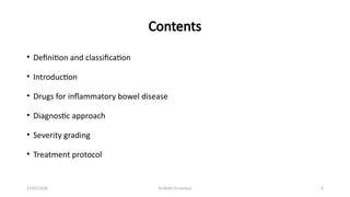 Inflammatory bowel disease - pharmacology and medicine .pptx