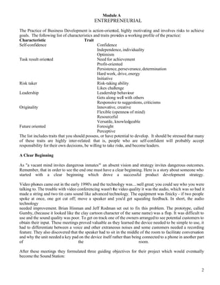 Ibd Bus Dev Practice