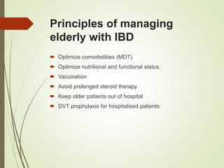 inflammatory bowel disease in elderly | PPT