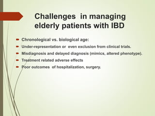 inflammatory bowel disease in elderly | PPT