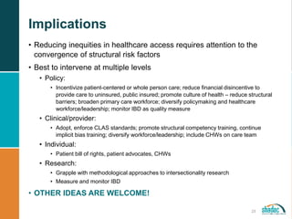 Ibd intersectionality | PPTX