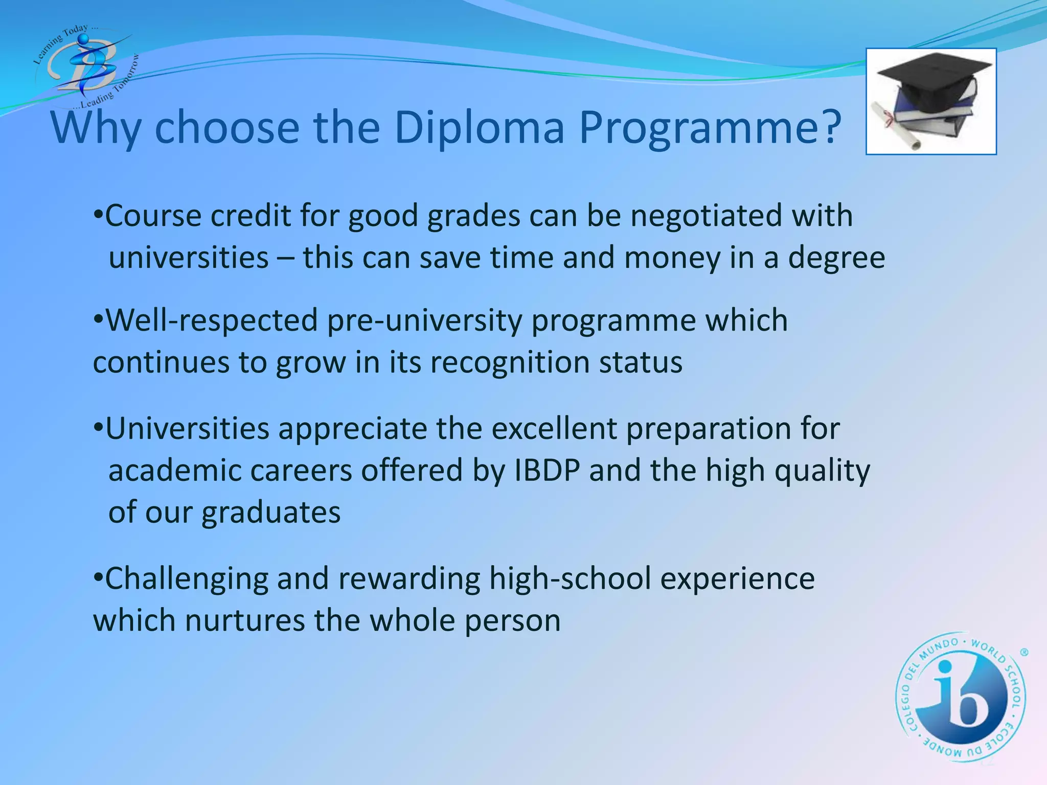 The IB Diploma Programme at BIS
