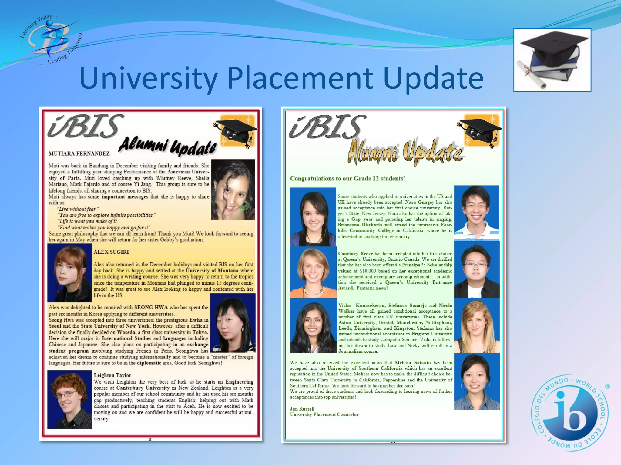 The IB Diploma Programme at BIS