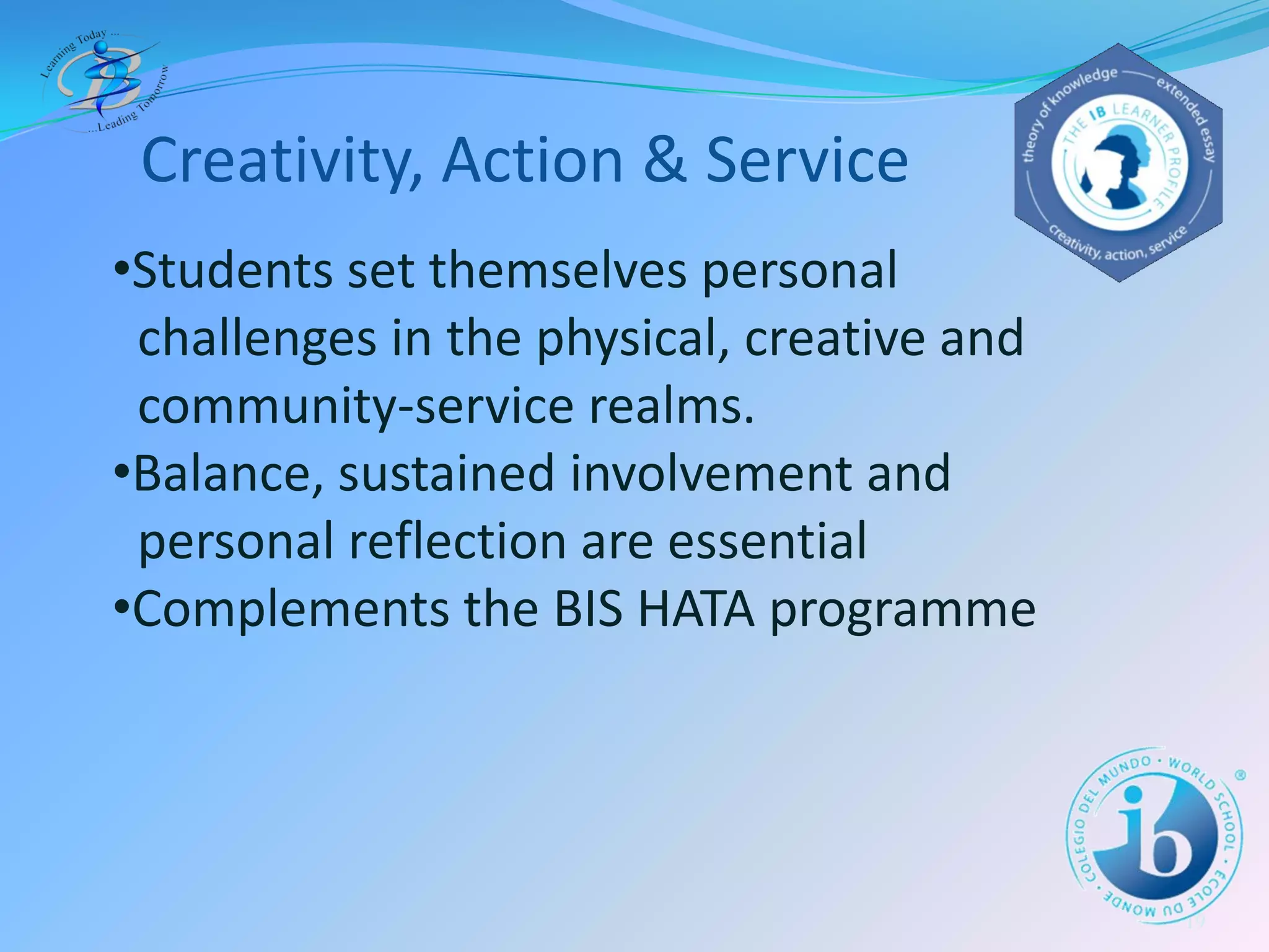 The IB Diploma Programme at BIS