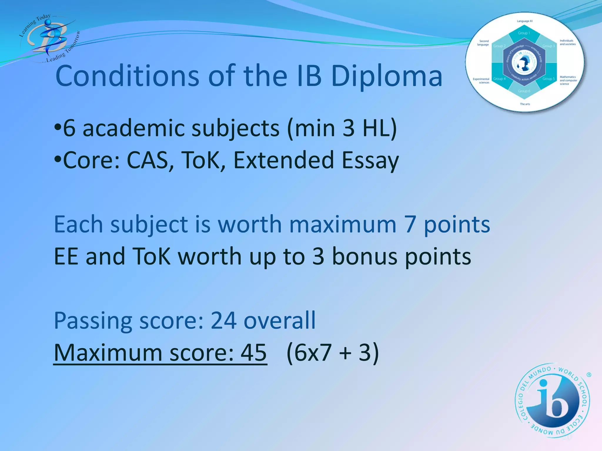 The IB Diploma Programme at BIS