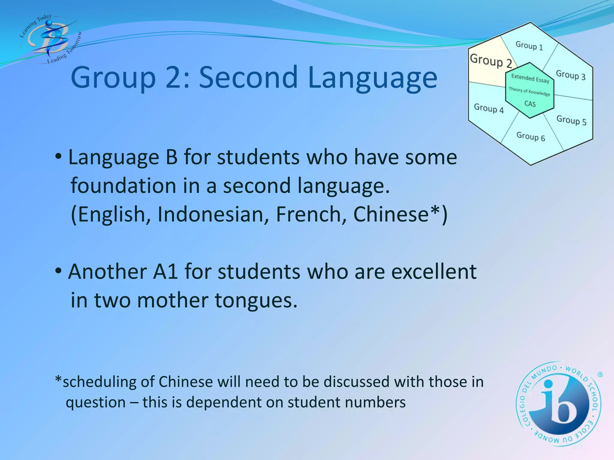 The IB Diploma Programme at BIS