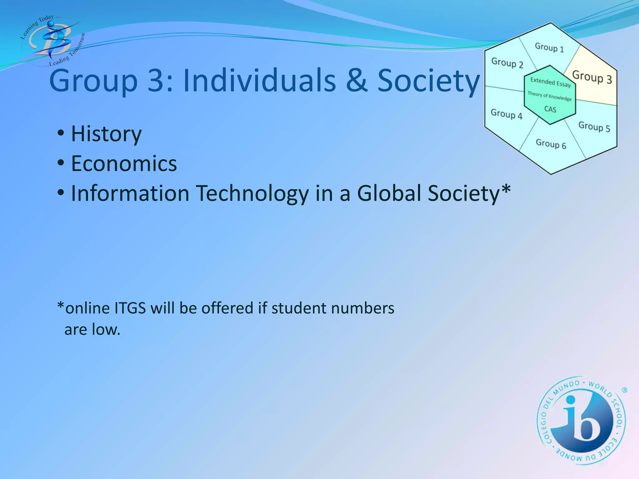 The IB Diploma Programme at BIS