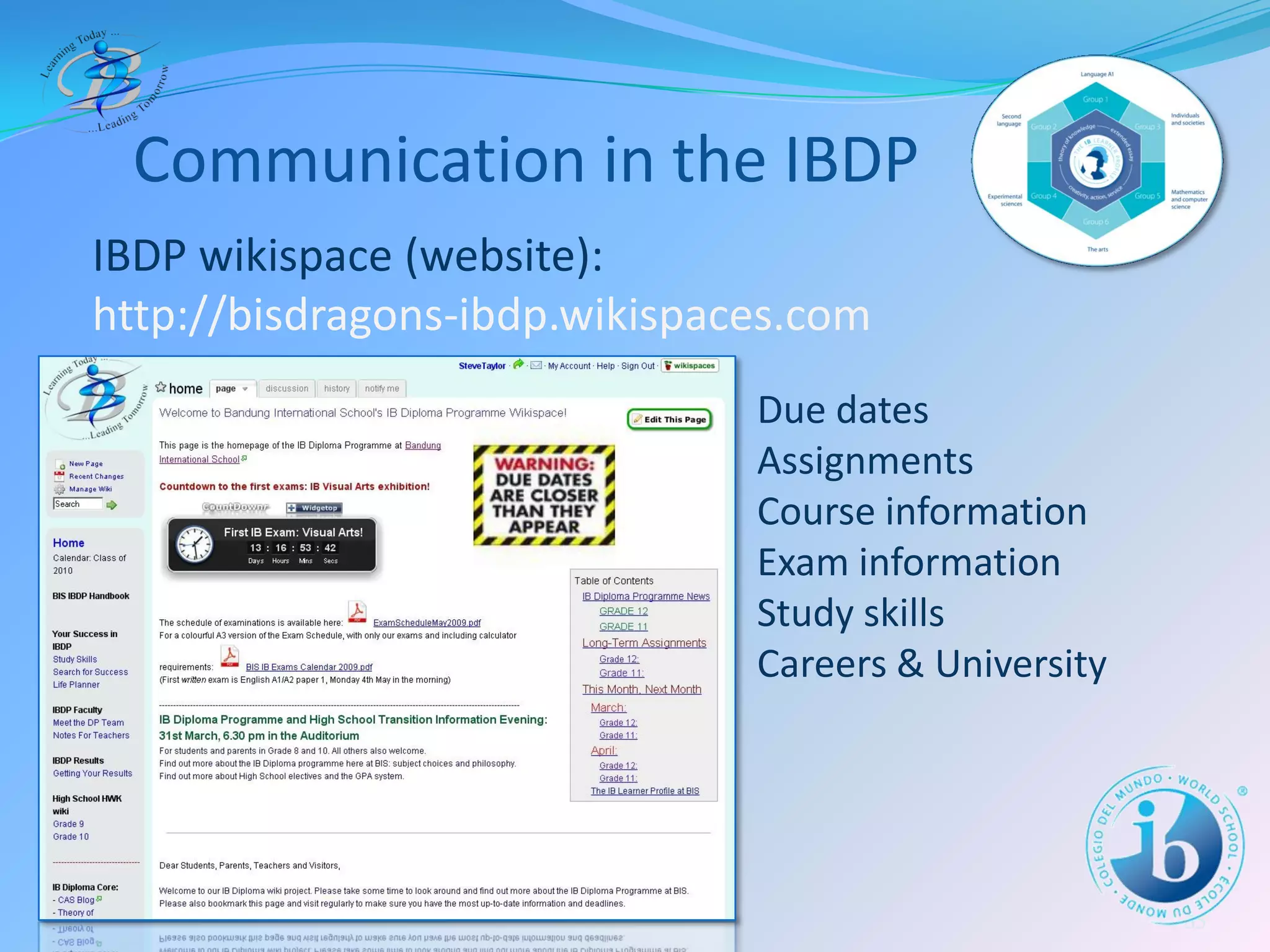 The IB Diploma Programme at BIS