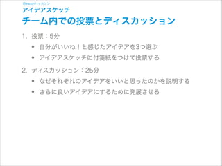 iBeaconハッカソン

アイデアスケッチ

アイデアスケッチの描き方

 