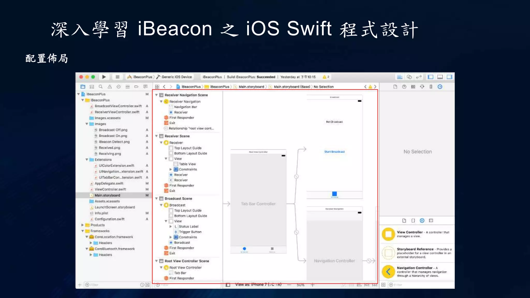 深入學習 iBeacon 之 iOS Swift 程式設計
配置佈局
 