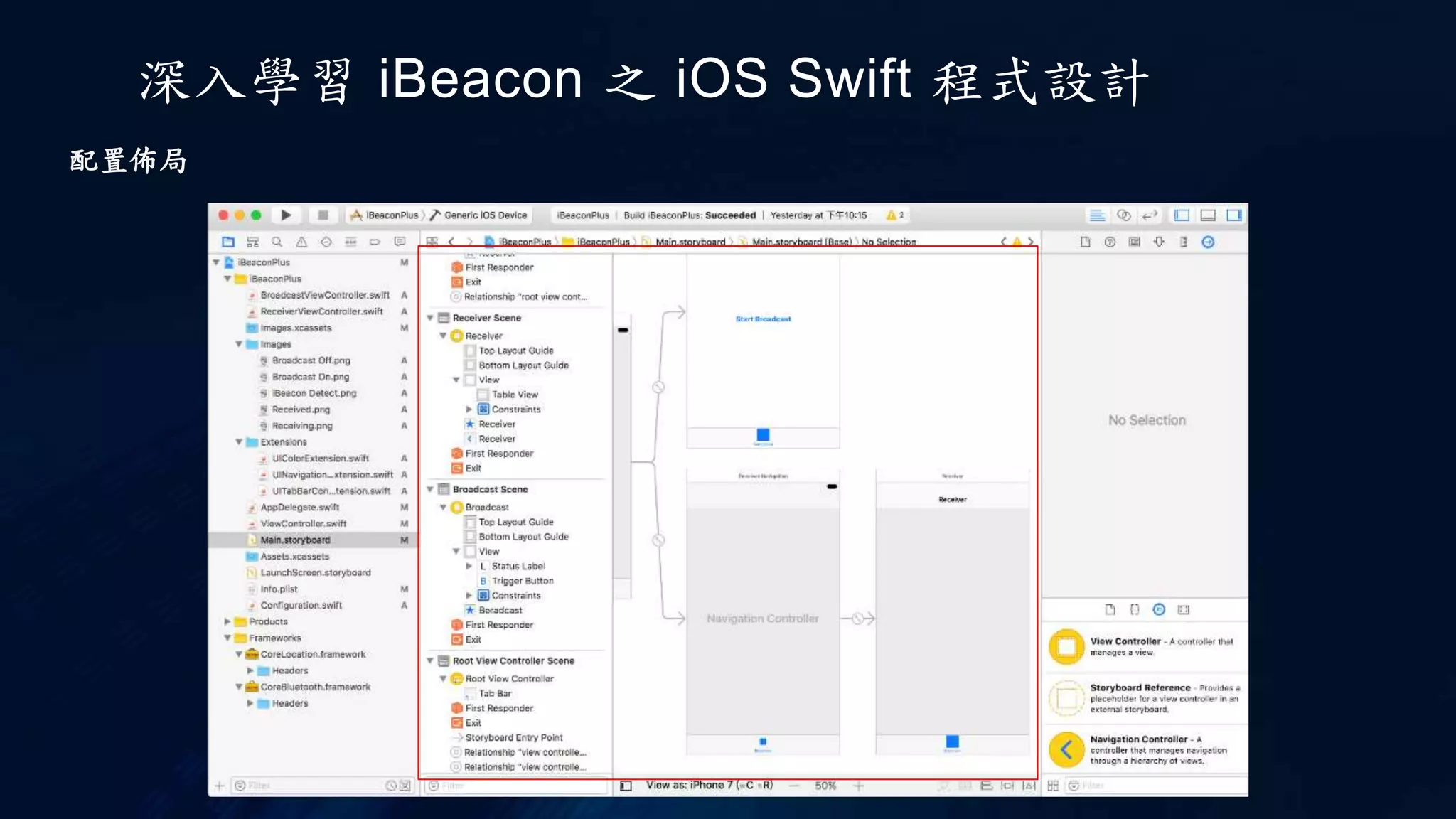 深入學習 iBeacon 之 iOS Swift 程式設計
配置佈局
 