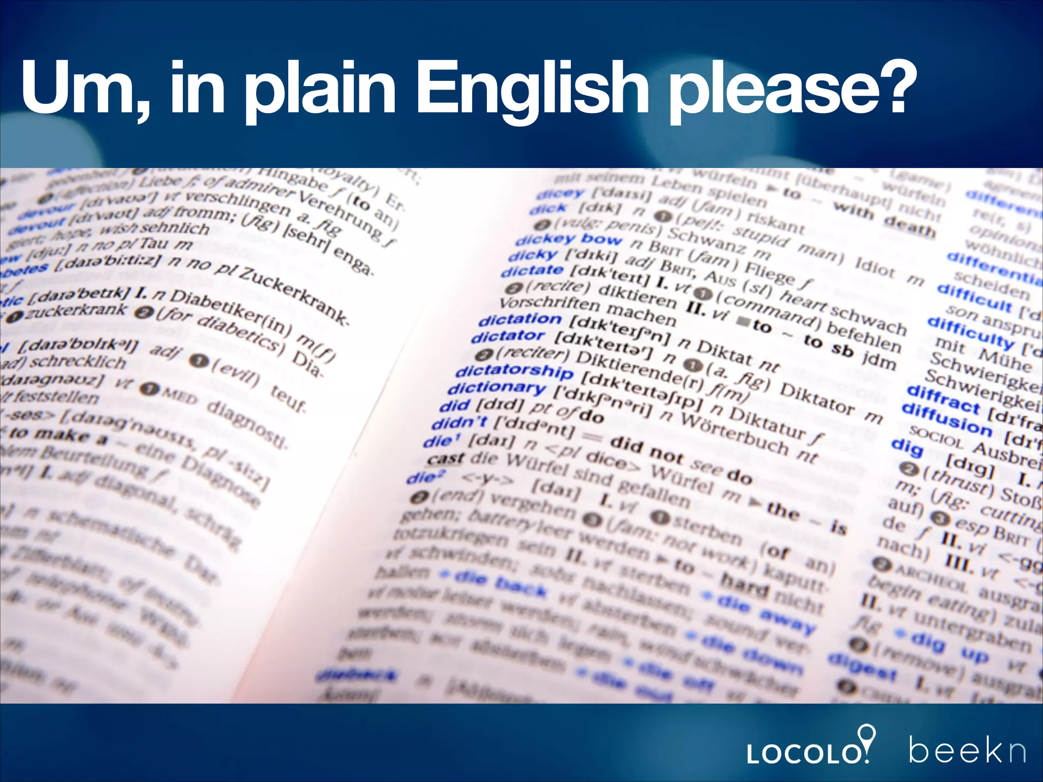 Um, in plain English please?

 