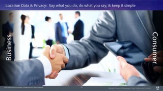 © 2015 Adobe Systems Incorporated. All Rights Reserved. Adobe Confidential.
Location Data & Privacy: Say what you do, do what you say, & keep it simple
10
Business
Mobile Privacy Whitepaper: http://adobe.ly/1cv9aOJ
Consumer
 