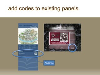 add codes to existing panels
Andenne
 