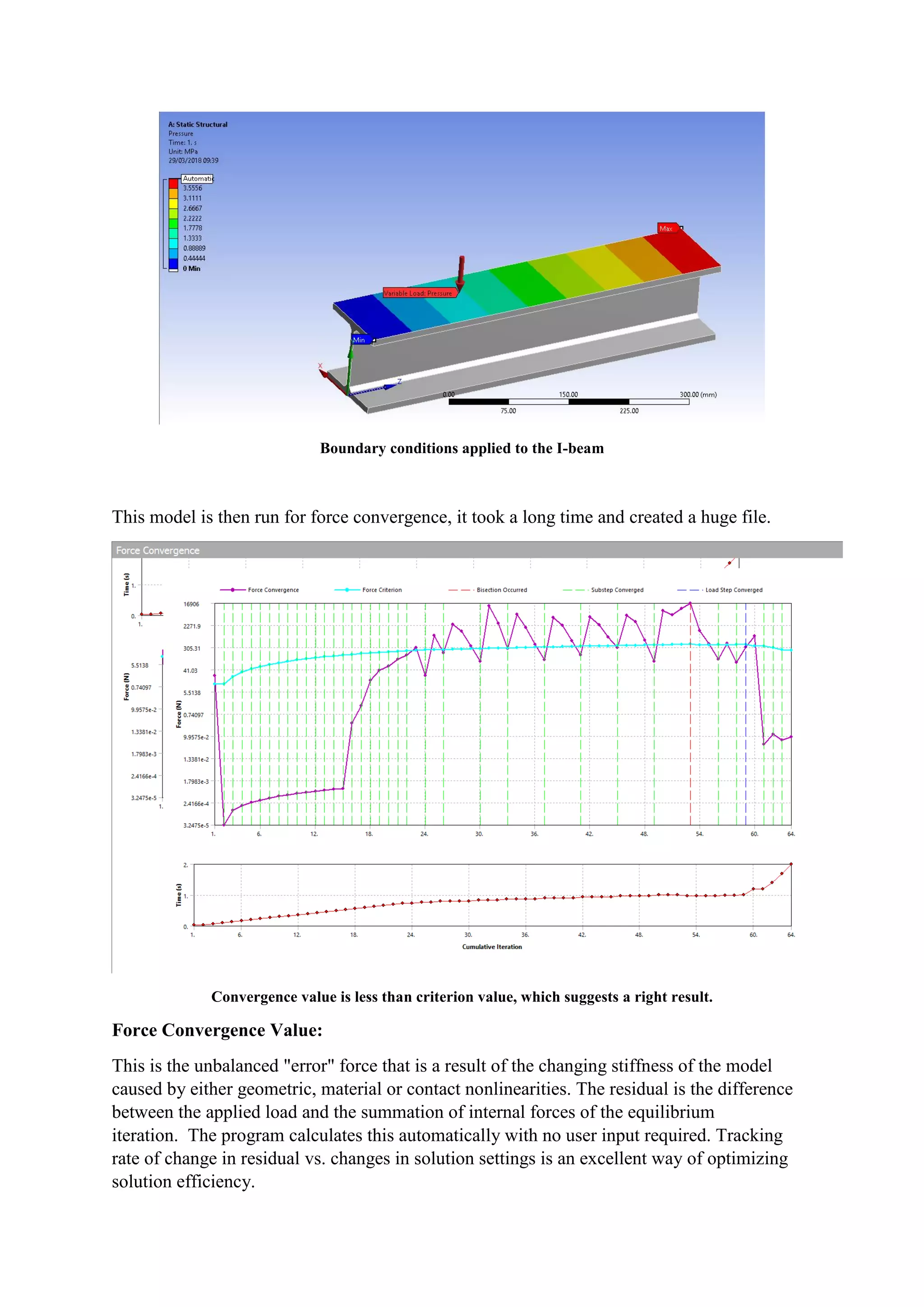 ANALYSIS OF AN I BEAM SUBJECTED TO UNIFORM VARYING LOAD | PDF