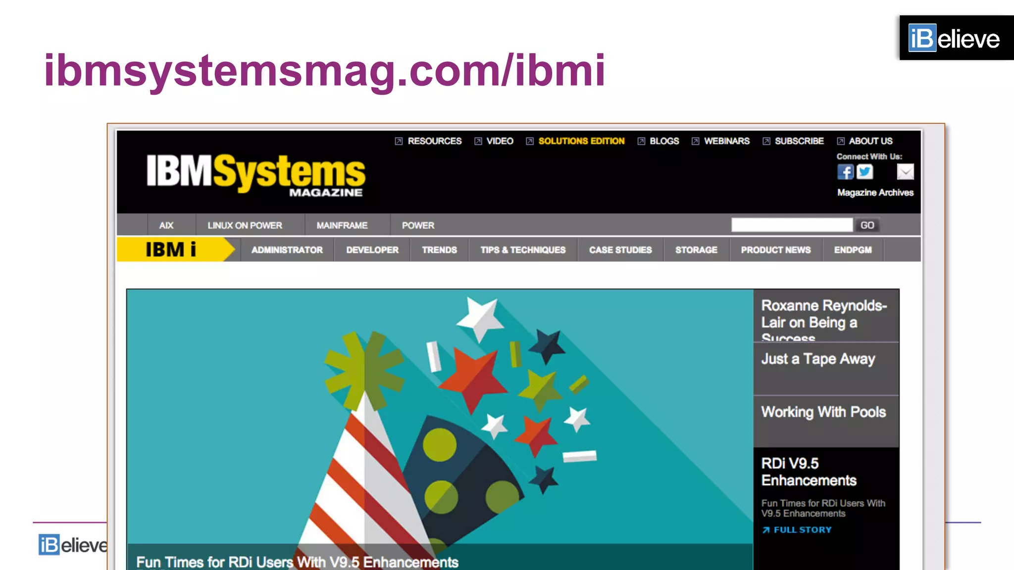 ibmsystemsmag.com/ibmi
 
