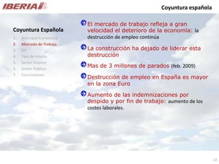 Coyuntura española

                           El mercado de trabajo refleja a gran
                           velocidad e...