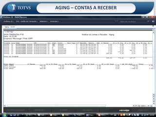 AGING – CONTAS A RECEBER
 