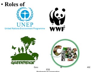 • Roles of
402Guru IB
ESS
 