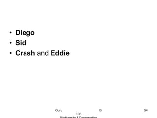 • Diego
• Sid
• Crash and Eddie
54Guru IB
ESS
 
