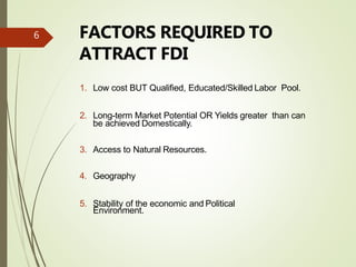 Fdi Geography Examples FDI IN INDIA PPT | PPTX