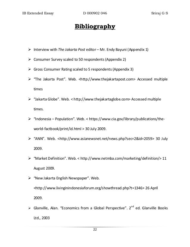 Research paper table of contents format