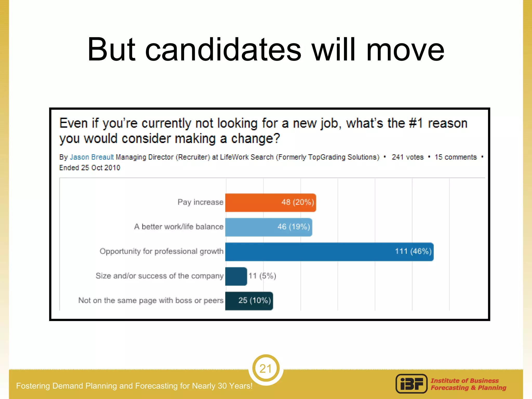 But candidates will move 