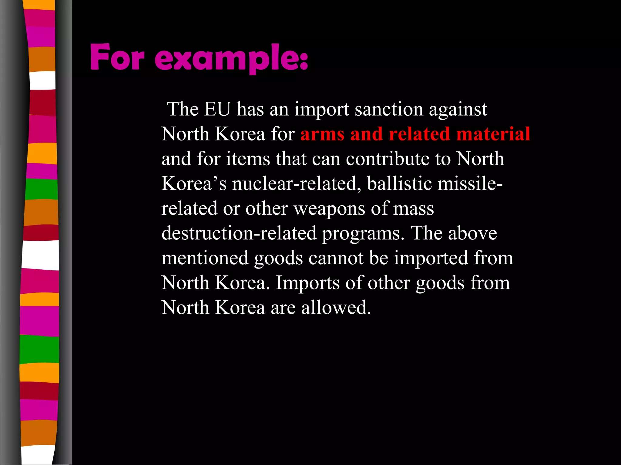 Types of Embargoes with examples | PPT