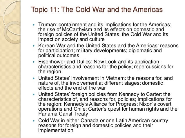 essay type questions on cold war