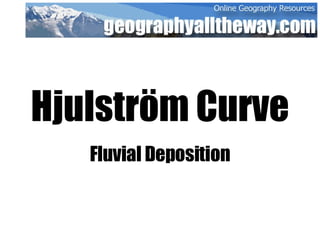 Hjulström Curve Fluvial Deposition 