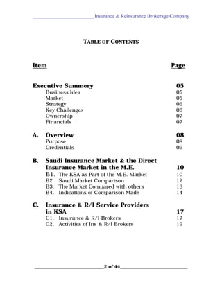 Placing an Insurance Brokerage Company in KSA | PDF