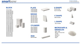 Smartbone Wedge SmartBone: the innovative bone substitute for oral surgery and ...