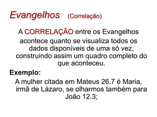 O Evangelho Segundo João não é incluso no sinóptico, apesar de ser considerado um Evangelho, porque sua abordagem é do ponto de vista divino de Jesus. João dá mais ênfase ao Jesus divino que ao Jesus histórico, como o fazem os sinópticos.