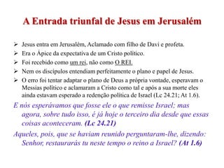 O Nascimento de Jesus	“a uma virgem desposada com um varão cujo nome era José, da casa de Davi; e o nome da virgem era Maria.” (Lc 1.27).Objetivava apresentar Jesus como homem  Descreve Sua genealogia
