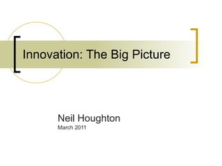 Innovation: The Big Picture Neil Houghton March 2011 
