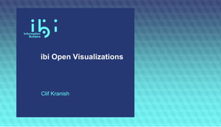 ibi Open Visualizations
Clif Kranish
 