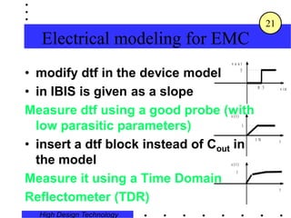 IBIS MODELING FOR WIDEBAND EMC APPLICATIONS | PDF