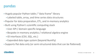 Ibis: Scaling Python Analytics on Hadoop and Impala