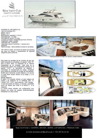 Ibiza yacht club charter doqueve 70 boat