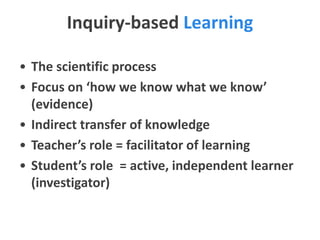 Inquiry Based Science Education: How to implement IBSE in your lesson | PDF