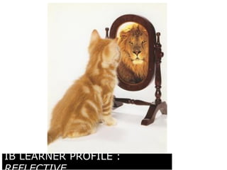 IB LEARNER PROFILE : 
REFLECTIVE 
 